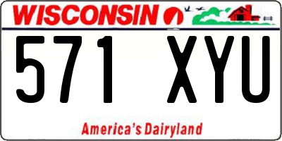 WI license plate 571XYU