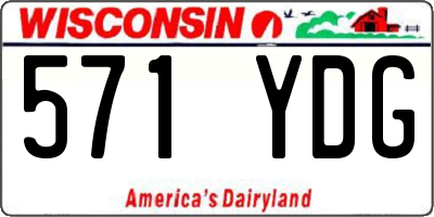 WI license plate 571YDG