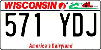 WI license plate 571YDJ