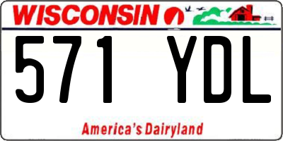 WI license plate 571YDL