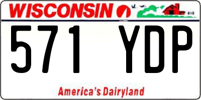 WI license plate 571YDP