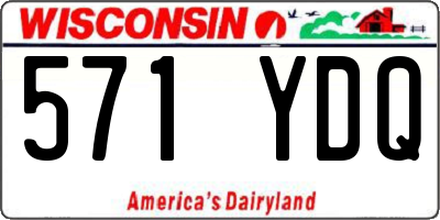 WI license plate 571YDQ