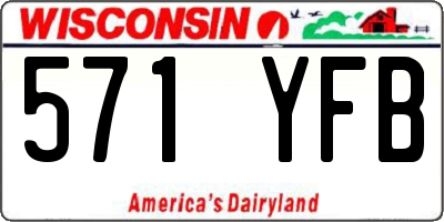 WI license plate 571YFB