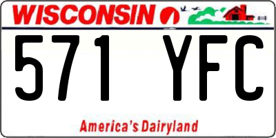 WI license plate 571YFC