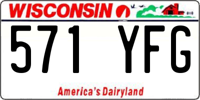 WI license plate 571YFG