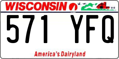 WI license plate 571YFQ