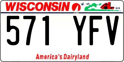 WI license plate 571YFV