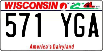 WI license plate 571YGA