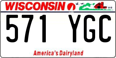 WI license plate 571YGC