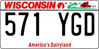 WI license plate 571YGD