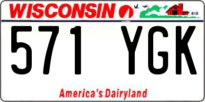 WI license plate 571YGK
