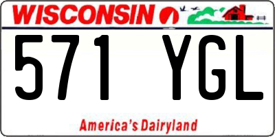 WI license plate 571YGL