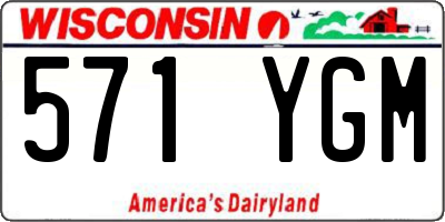 WI license plate 571YGM
