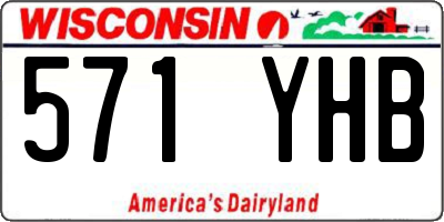 WI license plate 571YHB
