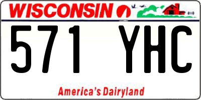 WI license plate 571YHC