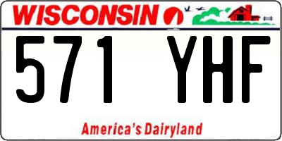 WI license plate 571YHF