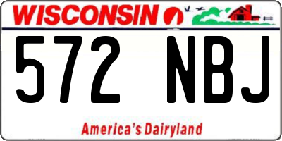 WI license plate 572NBJ
