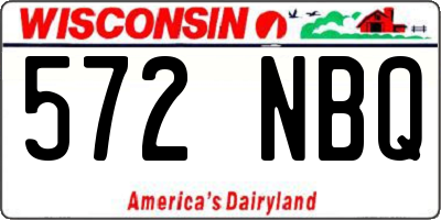 WI license plate 572NBQ