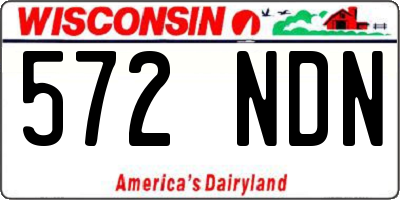WI license plate 572NDN