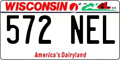 WI license plate 572NEL
