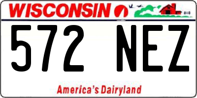 WI license plate 572NEZ