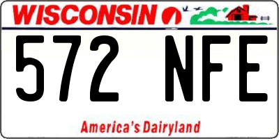 WI license plate 572NFE