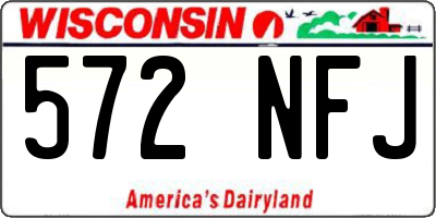 WI license plate 572NFJ