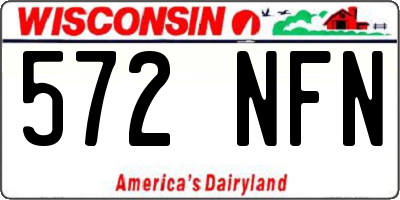 WI license plate 572NFN