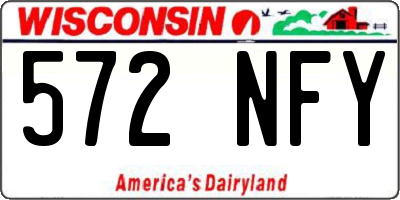 WI license plate 572NFY