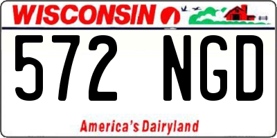 WI license plate 572NGD