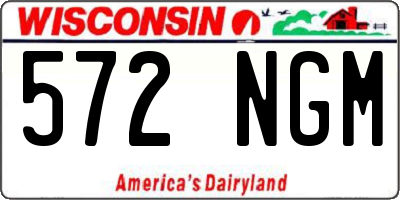 WI license plate 572NGM