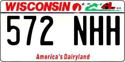 WI license plate 572NHH