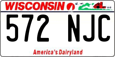 WI license plate 572NJC