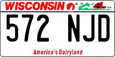 WI license plate 572NJD