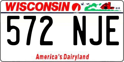 WI license plate 572NJE