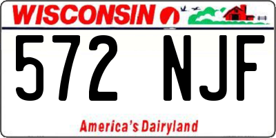 WI license plate 572NJF