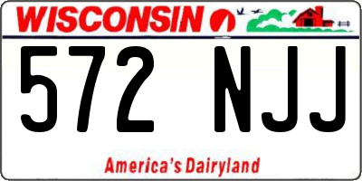 WI license plate 572NJJ