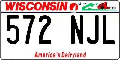 WI license plate 572NJL