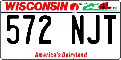 WI license plate 572NJT
