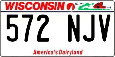 WI license plate 572NJV