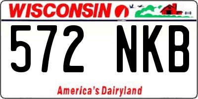 WI license plate 572NKB