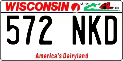 WI license plate 572NKD