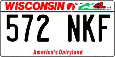 WI license plate 572NKF