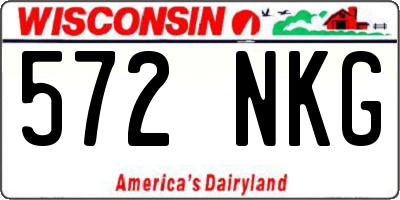 WI license plate 572NKG