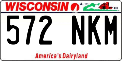 WI license plate 572NKM