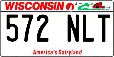 WI license plate 572NLT