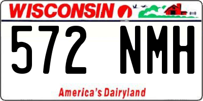 WI license plate 572NMH