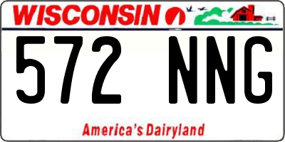 WI license plate 572NNG