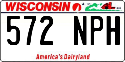 WI license plate 572NPH