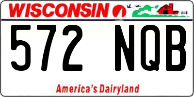 WI license plate 572NQB